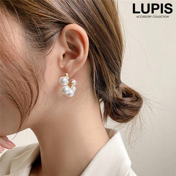 ピアス レディース フープピアス パール ぷっくり つぶつぶ かわいい おしゃれ エレガント 韓国 華やか 上品 ルピス V1709 Lupis Yahoo 店 通販 Yahoo ショッピング