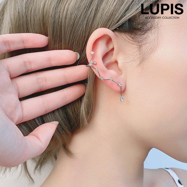 ピアス レディース イヤーラップ 星座 ストーン おしゃれ ユニーク シンプル シルバー 上品 大人 華奢 繊細 韓国っぽ 片耳用 ルピス V1731 Lupis Yahoo 店 通販 Yahoo ショッピング