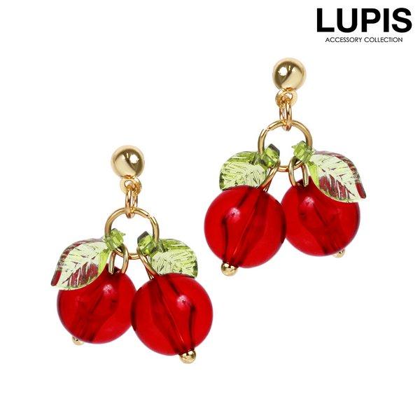 LUPIS（ルピス） ピアス レディース チェリー さくらんぼ 韓国っぽ