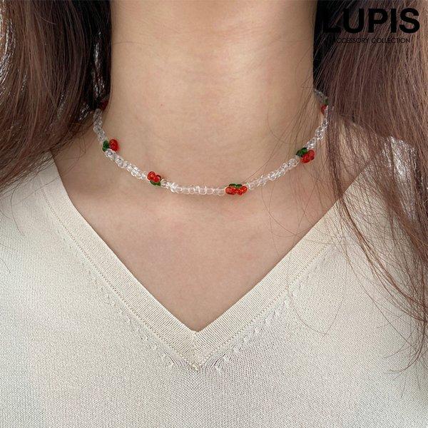 LUPIS チョーカー ビーズチョーカー ネックレス ビーズネックレス