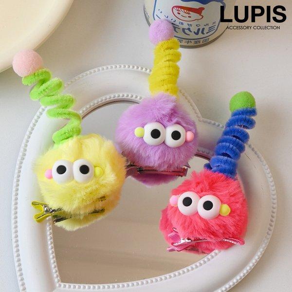 LUPIS（ルピス） ヘアアクセサリー ヘアクリップ モンスター ふわふわ