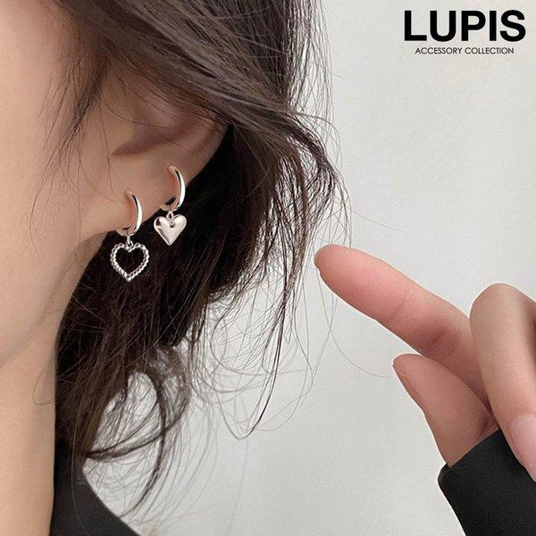 LUPIS（ルピス） ピアス レディース フープピアス ハート メタル