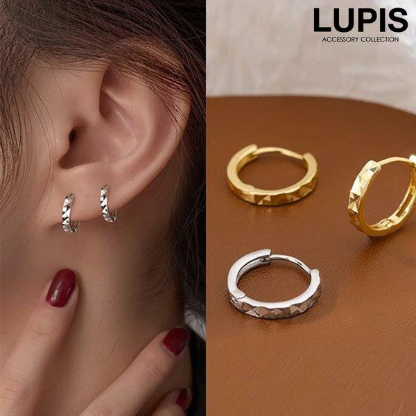 LUPIS（ルピス） ピアス レディース フープピアス メタル シンプル