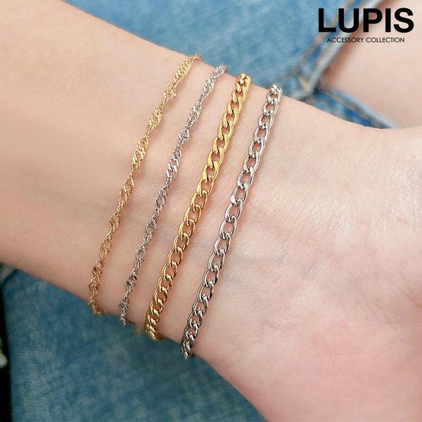 LUPIS（ルピス） ブレスレット レディース シンプル チェーン 喜平