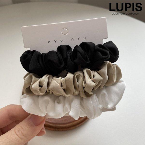 ヘアアクセサリー ヘアゴム シュシュ セット 40代 シンプル 上品 ポニー お団子 まとめ髪 ヘアアレンジ 大人っぽ オフィス 韓国 韓国っぽ lupis ルピス