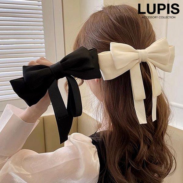 LUPIS（ルピス） ヘアアクセサリー バレッタ リボン ガーリー