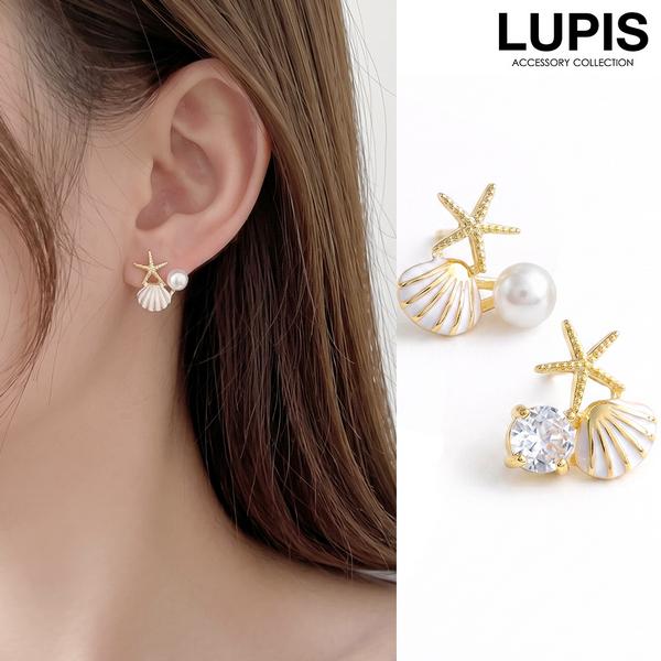 LUPIS（ルピス） ピアス レディース シェル スターフィッシュ パール