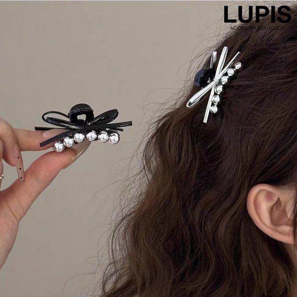 LUPIS（ルピス） ヘアアクセサリー ヘアクリップ メタルボール リボン