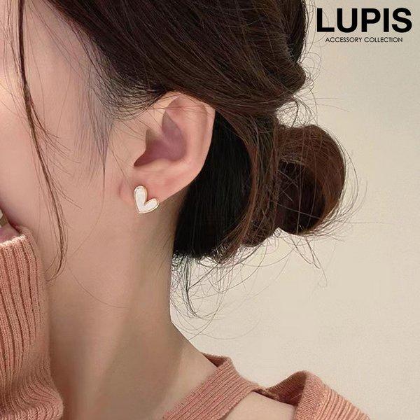 LUPIS（ルピス） ピアス レディース ハート シンプル モノトーン