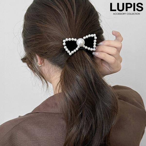 LUPIS（ルピス） ヘアアクセサリー ヘアゴム リボン パール 上品