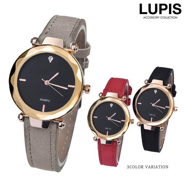 腕時計 レディース 時計 レザー ラウンド アナログ 安い かわいい ルピス W197 Lupis 通販 Yahoo ショッピング