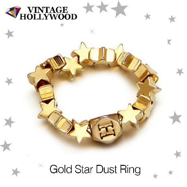 メール便 送料無料 ゴールド スターダスト リング VINTAGE HOLLYWOOD ヴィンテージ ハリウッド アクセサリー ジュエリー 指輪 メール便 送料無料 ゴールド スターダスト リング VINTAGE HOLLYWOOD ヴィンテージ ハリウッド アクセサリー ジュエリー 指輪