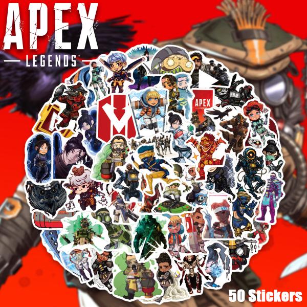 APEX Legends ( エーペックス ) のステッカー50枚セット。防水加工ですので幅広い用途でご使用頂けます。【APEX Legendsとは】人気のFPSバトルロイヤルオンラインゲーム。ゲームへの没入感や臨場感が高く感じられるのが魅...
