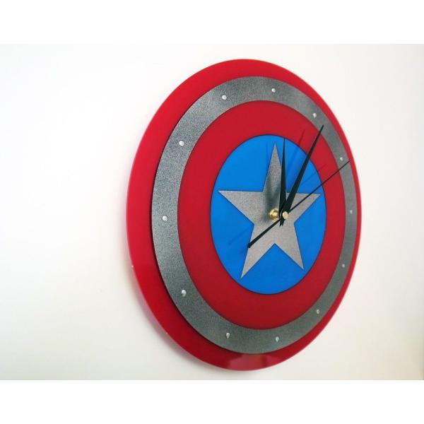 キャプテンアメリカ デザイン ウォールクロック Captain America マーベル ヒーロー キャラクター 壁掛け時計 インテリア 雑貨 デザイナーズ 家具 映画 Buyee Buyee Jasa Perwakilan Pembelian Barang Online Di Jepang