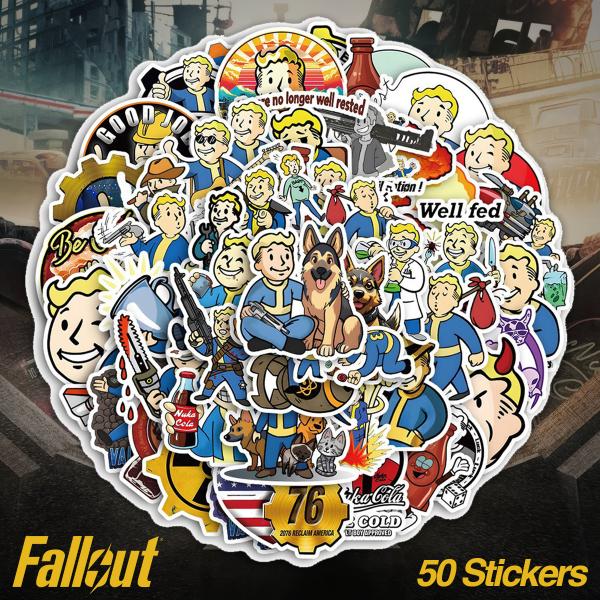 Fallout ( フォールアウト )のステッカー50枚セット。好評につき第3段の発売です。楽器やパソコン、スーツケース、スケートボードなどに最適！ステッカー個別の縦横寸法はデザインによって異なります。1枚あたり縦横約5-8cmほどの大きさ...