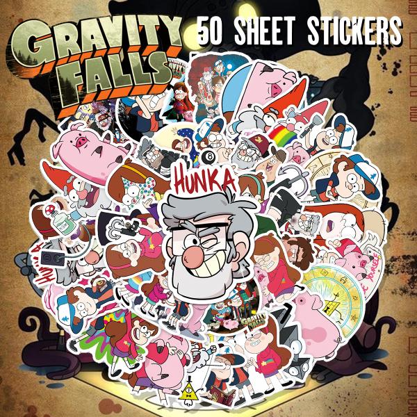 Gravity Falls ( 怪奇ゾーン グラビティフォールズ ) のステッカー50枚セット。防水加工ですので幅広い用途でご使用頂けます。スーツケースやパソコン、スケートボードなどに最適！ステッカーは1枚ずつ形に合わせて切り抜かれています...