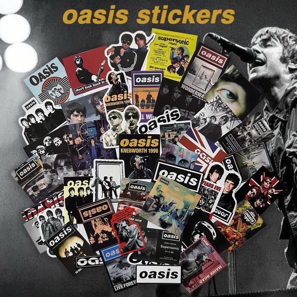 Oasis ( オアシス ) のステッカー50枚セット。防水加工ですので幅広い用途でご使用頂けます。スーツケースやパソコン、スケートボードなどに最適！ステッカーは1枚ずつ形に合わせて切り抜かれています。デザインごとにサイズは異なりますが1枚...