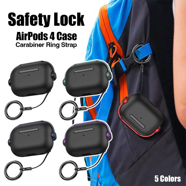 AirPods 第4世代 ケース カバー シリコン カラビナ付き 耐衝撃 防水 楽天市場】AirPods 4 ケース シリコン カバー カラビナ 付き 耐