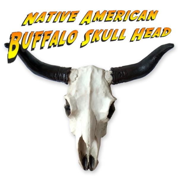 ネイティブ アメリカン バッファロー スカルヘッド 牛 骸骨
