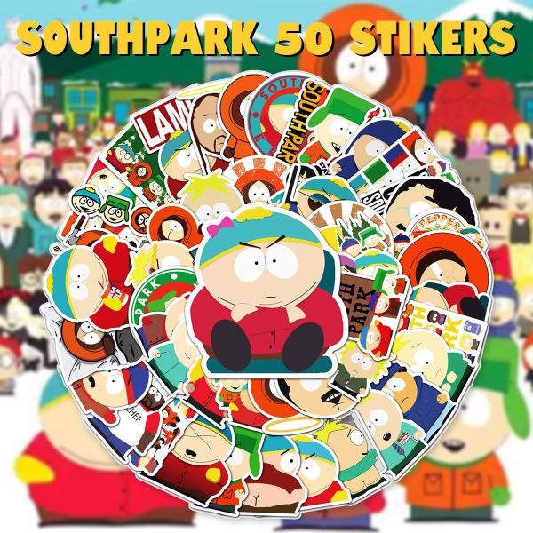 サウスパーク ステッカー 50枚セット PVC 防水 シール 大量 South Park アニメ キャラクター アメリカ 下ネタ ブラックジョーク スーツケース ノートパソコン