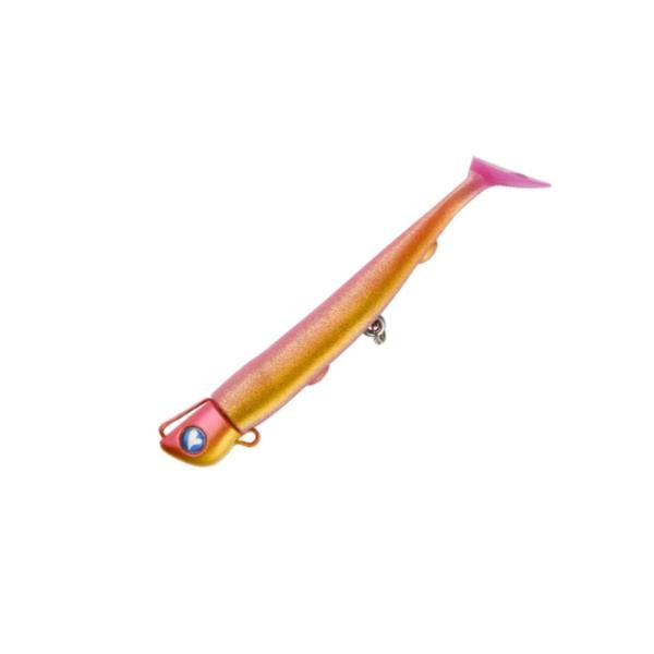 ジグヘッド部の重心を徹底的に研究し、キャストした際に風に負けず気持ちよく飛んでいく重心点を探り出しました。空気抵抗を極力無くした専用ワームと合わせて使用する事で、誰が投げても気持ち良く飛んでいく安定した飛行姿勢と、そのクラス最高の飛距離を実...