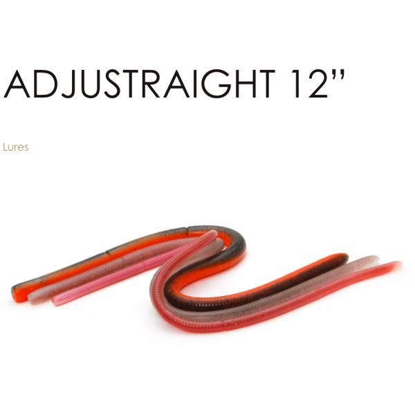 【ADJUSTRAIGHT 12”】ストレートワームはその名の通り棒状の単純なワームではありますが、単純だからこそ奥が深く、太さや長さのバランスが違う事で全く別の表情を見せる用途多彩なワームでもあります。その為、全国各地の様々なフィールド条...