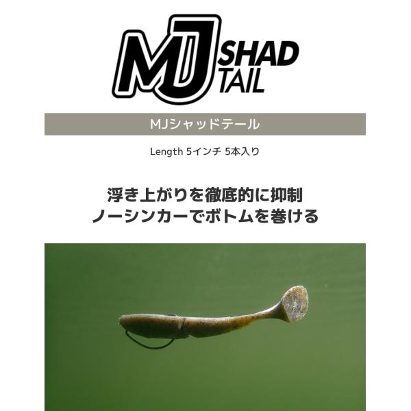 妙誠丸　　スプーンテールシャッド５in１０パック イマカツ MJシャッドテール 5インチ : ルアーショップB.B - 通販