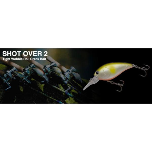 「ショット オーバー 2（ツー）」ショットオーバーシリーズで水深2ｍ前後をカバーするアイテムが「ショットオーバー2」。タングステン、スチール、ブラスを組み合わせたウエイトバランスと、リップをリセッティングすることで、「ショットオーバー3」と...