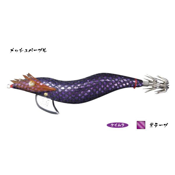 HAYASHI（釣り） 林釣漁具製作所 餌木猿 3.5号 紫式 メッシュパープル