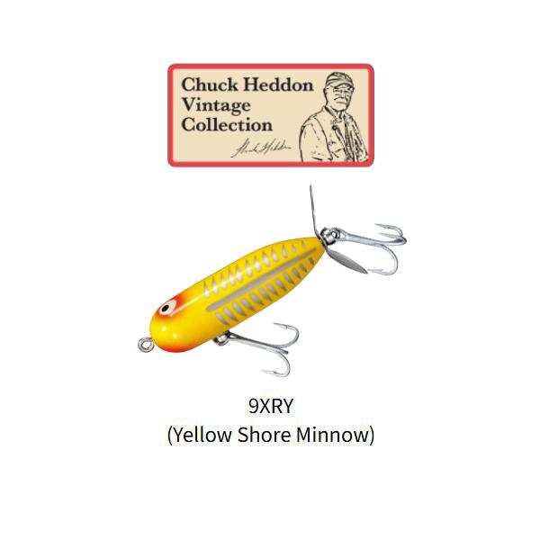 Heddon ヘドン ベビートーピード 9XRY Yellow Shore Minnow チャック