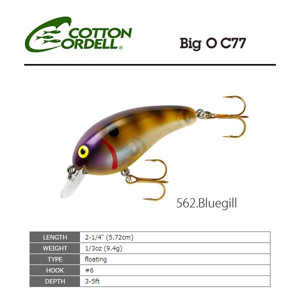 コットンコーデル（COTTON CORDELL） C77 ビッグオー 562 Bluegill