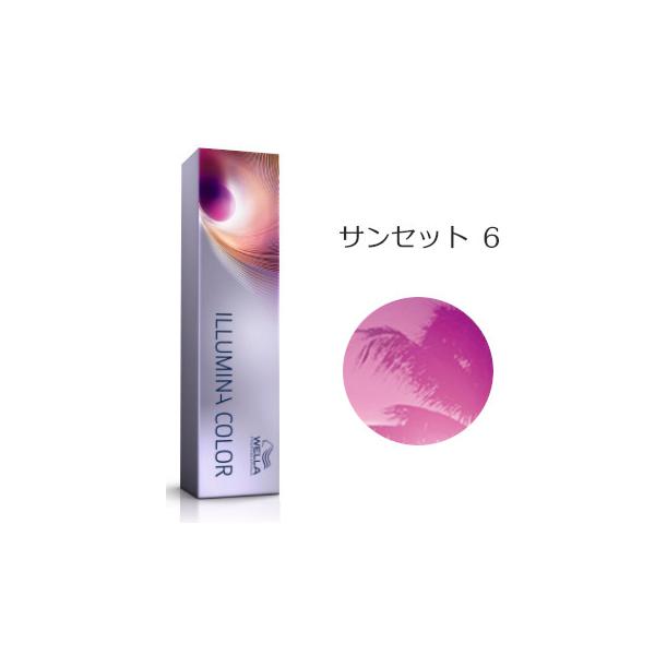 ILLUMINA COLOR カラーリング剤セット 6%酸化剤 ウエラ イルミナカラー サンセット 6 80g [WELLA/業務用/ヘアカラー/1