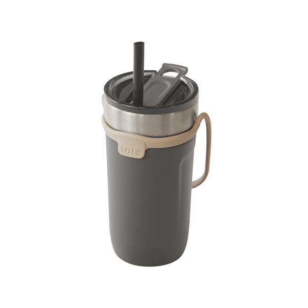 和平フレイズ tote ストロー付3wayタンブラー 520ml チャコール 和平フレイズ tote ストロー付3wayタンブラー 520ml チャコール