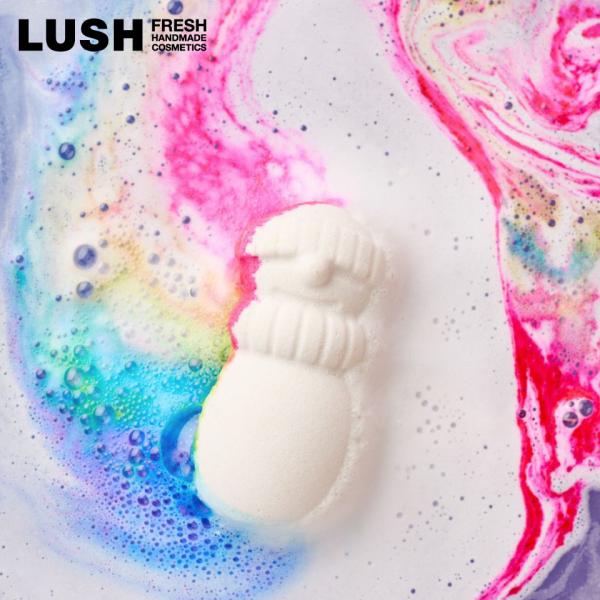 LUSH スノーマン ドリーミング バスボム 入浴剤 クリスマス 数量限定 ギフト プレゼント 雪だるま お風呂 保湿 虹色 リラックス ラッシュ 公式