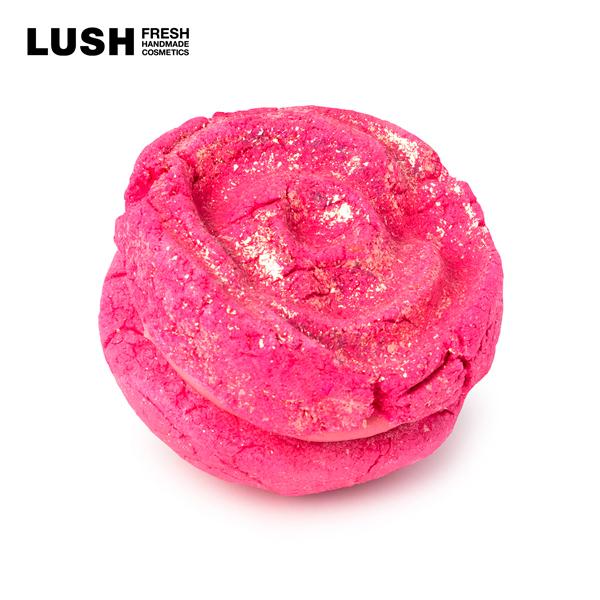 LUSH ラッシュ 公式 ローズジャム バブルルーン バブルバー 泡風呂 入浴剤 プチギフト ゼラニウム フローラル いい匂い かわいい ハンドメイド