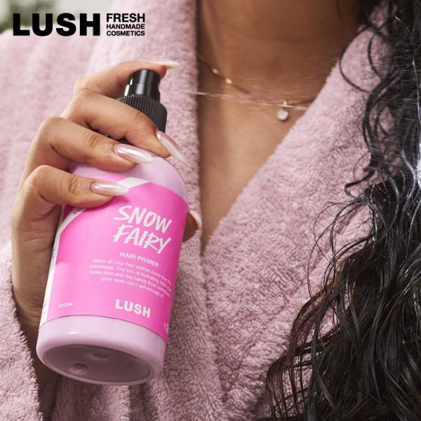 LUSH スノーフェアリー ヘアプライマー ヘアミスト ヘアケア クリスマス 数量限定 ギフト プレゼント 洗い流さない 保湿 ラッシュ 公式 250g