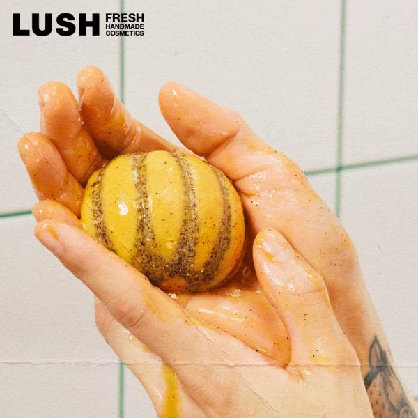 LUSH 秋の収穫 スクラビー ボディスクラブ カボチャ 保湿 角質ケア しっとり ハロウィン 数量限定 ギフト プレゼント スキンケア 甘い香り ラッシュ 公式
