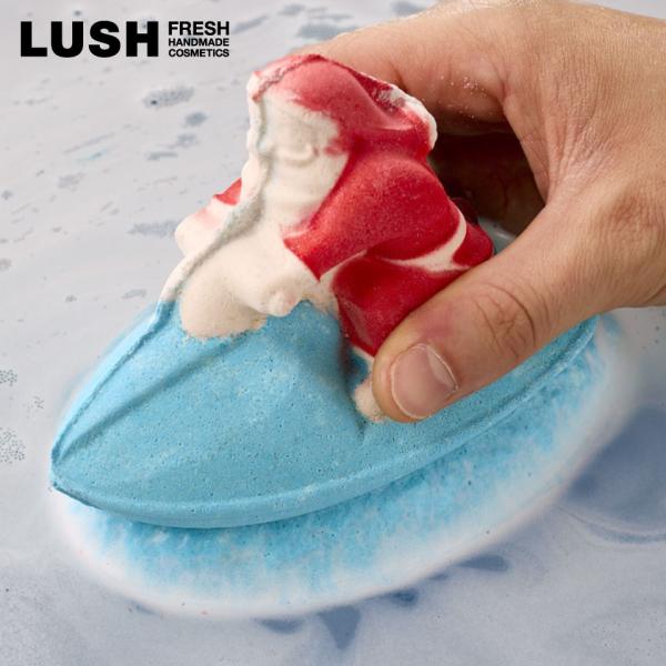LUSH ジェットスキー バスボム 入浴剤 クリスマス 数量限定 ギフト プレゼント サンタ 海 みつばちマーチ 香り シトラス 保湿 癒やし ラッシュ 公式