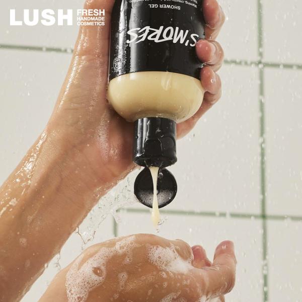 LUSH スモア シャワージェル ボディソープ クリスマス 数量限定 ギフト プレゼント 甘い 香り チョコレート マシュマロ 保湿 洗体 ラッシュ 公式 100g