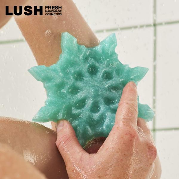LUSH スノーフレーク シャワーグミ ボディソープ クリスマス 数量限定 ギフト プレゼント ぷにぷに スキンケア 保湿 爽快 香り ラッシュ 公式