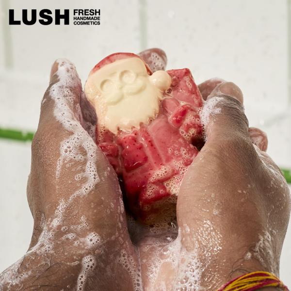 LUSH エブリワンズ オン ザ ナイス リスト ソープ 固形石鹸 ボディソープ クリスマス 数量限定 ギフト プレゼント 保湿 ポップコーン 香り ラッシュ 公式