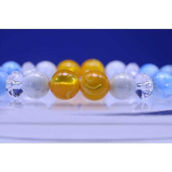 【ヘミモルファイト】約12㎜ 内周約16.5㎝ 天然石 ブレスレット ヘミモルファイト ブレスレット | 方龍 アクセサリーと