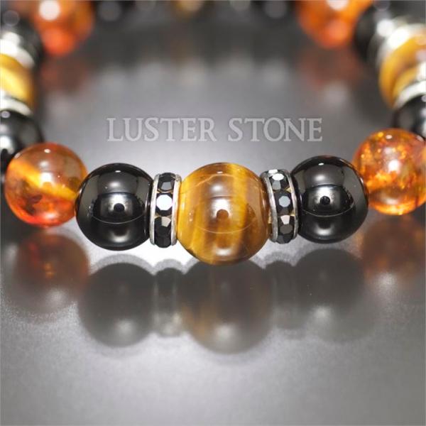 17本　石　ブレスレット　天然石　セット　タイガーアイ　アメジスト　オニキス タイガーアイ オニキス 天然石ブレスレット | iichi 日々の