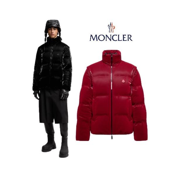 MONCLER 赤 ダウンジャケット❤️実物めちゃくちゃカッコイイ❤️ モンクレール MONCLER メンズアウター FRGMT 胸ポケット フード