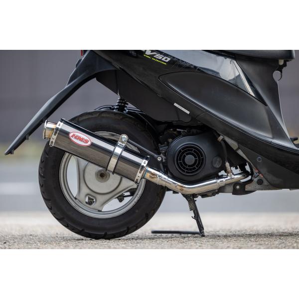 アドレスV50 (JBH-CA44A)  HMS製 B2Xマフラー ブラックサイレンサー 2007年〜2014年モデル スズキ バイクパーツ カスタム レッツ4 レッツ5 (JBH-CA46A/CA47A)