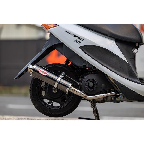 アドレスV50 (2BH-CA4BA / JBH-CA4BA )  HMS製 B2Xマフラー ブラックサイレンサー 2015年〜2025年モデル対応 ステンレス スズキ バイク パーツ カスタム