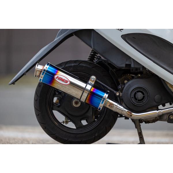 アドレスV50 (2BH-CA4BA / JBH-CA4BA )  HMS製 B2Xマフラー ブルーグラデーションサイレンサー 2015年〜2025年モデル ステンレス スズキ バイク パーツ カスタム