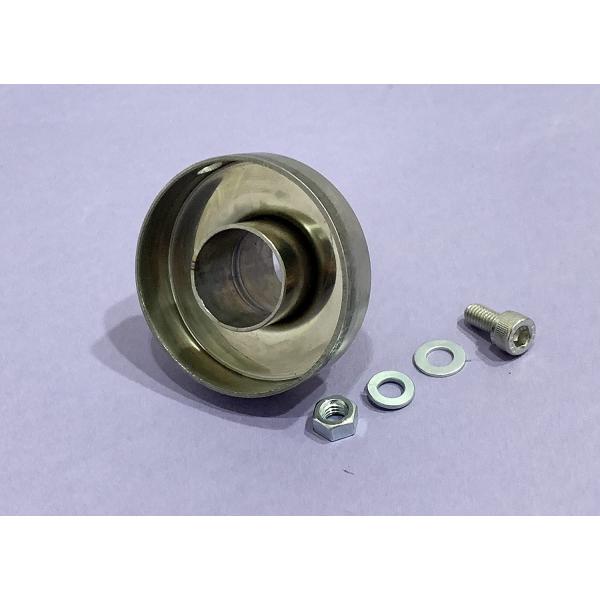 ・汎用インナーバッフル　外径57.5φ　（中心の穴径　約22φ）・ステンレス製　ボルト、ワッシャ、ナットが付属しています。・マフラーの消音する際に使用します。お手持ちのサイレンサー出口の内径をご確認の上、ご購入ください。・汎用品ですのでお手...