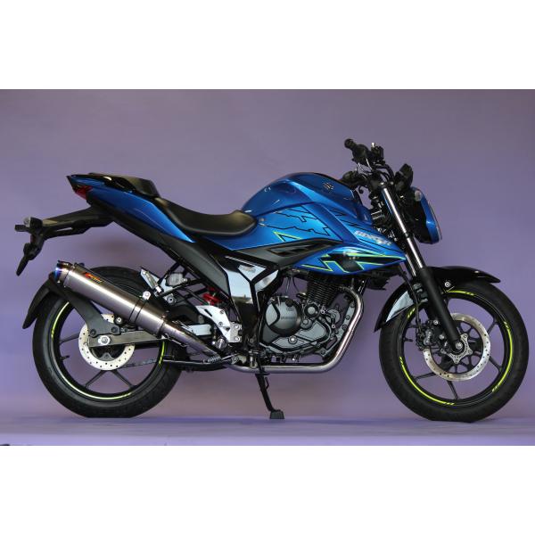 【最新モデル対応】 ジクサー150 バイクマフラー 8BK-ED131 Meteo メテオ チタンソリッド マフラー Realspeed リアルスピード スズキ パーツ カスタム