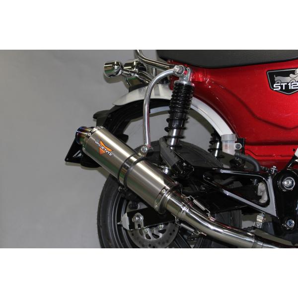 DAX125 ST125 バイクマフラー 8BJ-JB04 スパルタ チタンソリッド ダウンタイプ マフラー ホンダ Valiente バリエンテ ダックス125 カスタム パーツ